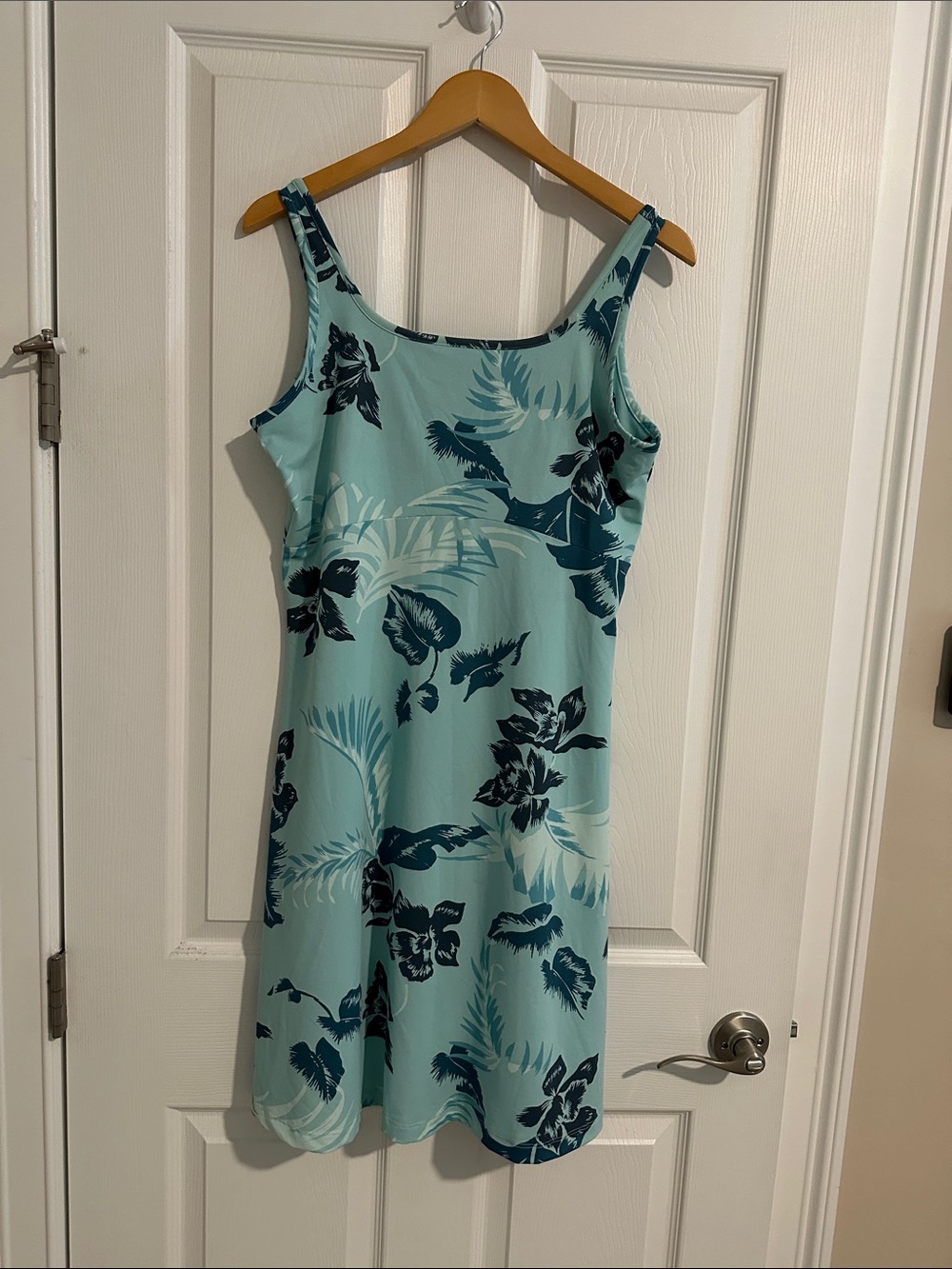 Columbia PFG Sleeveless Teal Floral Slip Dress